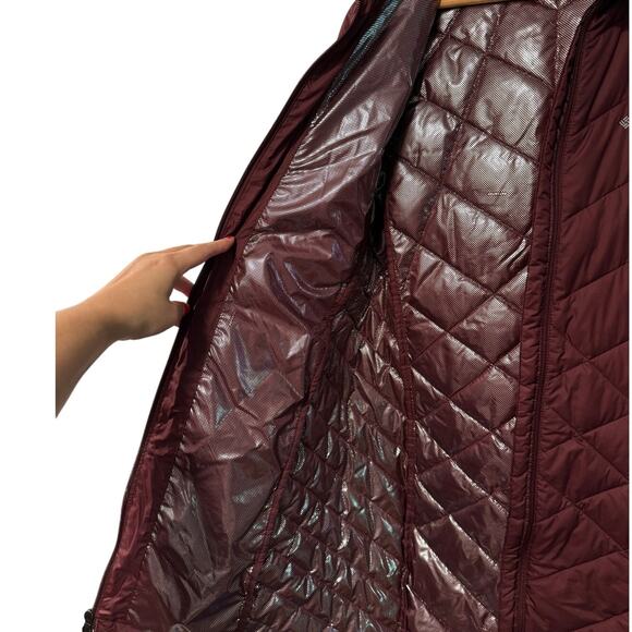 NEW! Columbia S Heavenly Long Hooded Puffer Jacket $160 Waterproof Winter Coat - Picture 7 of 14